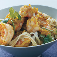 Green Curry Shrimp with Noodles