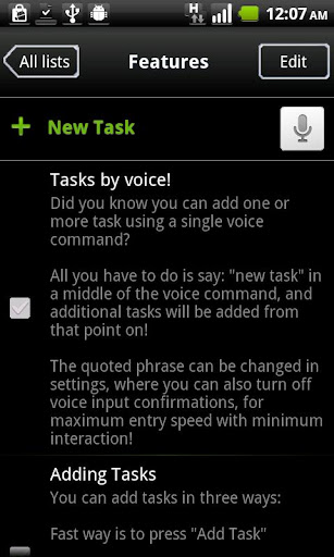 Tasks