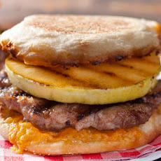 Apple and Cheddar Breakfast-Sausage Burger Recipe