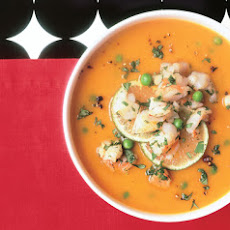 Spicy Thai Soup with Lime Shrimp