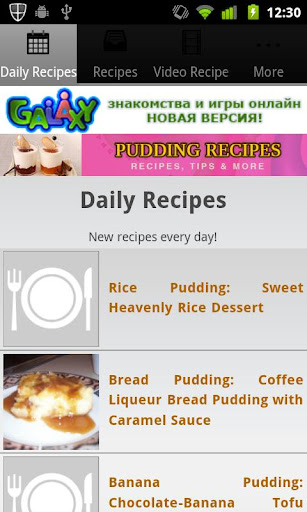 Pudding Recipes