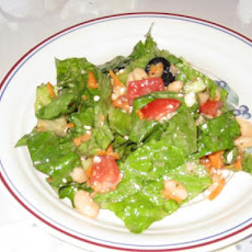 Big Fat Greek Salad With White Beans, Kalamata Olives and Feta