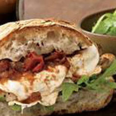 Smoked Mozzarella and Chicken Sandwiches with Italian Barbecue Sauce