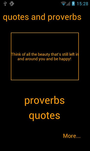 Quotes and Proverbs
