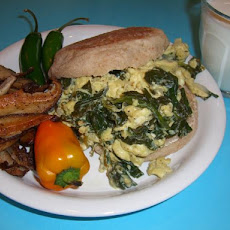 Eggs Florentine Breakfast Menu (Lite-Bleu)