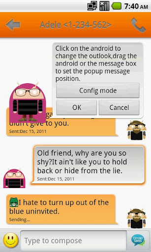 droidsms-theme-orange for android screenshot