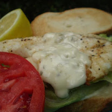 Broiled Snapper on Toasted Sourdough