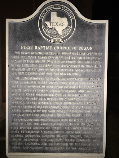 First Baptist Church Of Nixon Texas