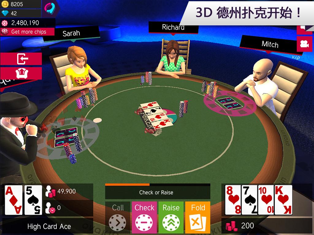 Android application Avakin Poker - 3D Social Club screenshort