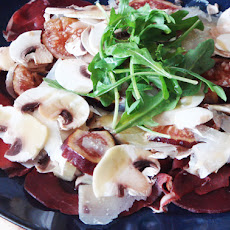 Mushroom, Fig and Bresaola Salad – A Tuscan Raw Salad