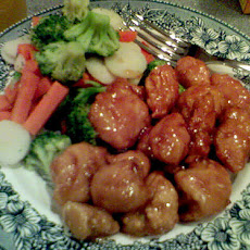 Chicken and Veggies in a Zesty Sweet & Sour Sauce