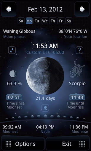 Deluxe Moon - Moon Calendar