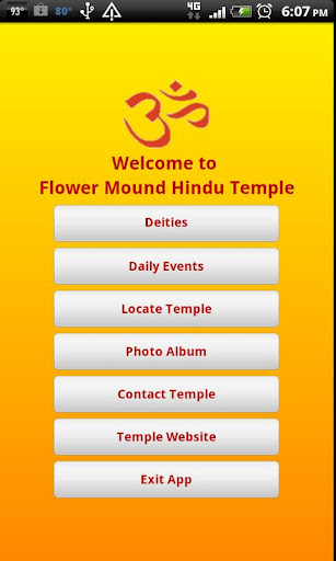 Flower Mound Hindu Temple App