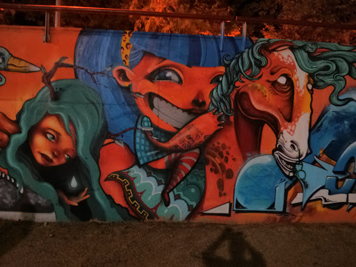 Elfa,nena,caballo Graffiti
