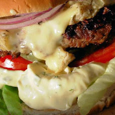 Bastille Burger - Bearnaise, Blue Cheese and Red Onion Burgers