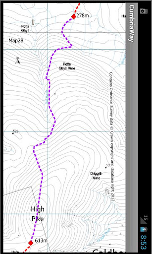 【免費生活App】Cumbria Way Map-APP點子