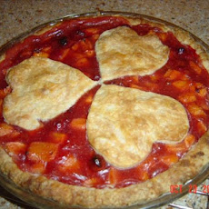 Persimmon and Cranberry Pie