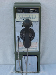 Single Slot Payphones - Green 1968 1A NY Tel Co Westchester loc C-1 1