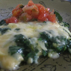 Light Spinach Frittata With Salsa