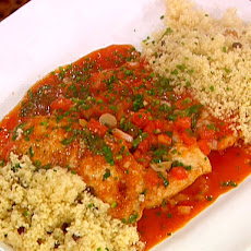 Chicken Paillards with Tomato Sauce and Couscous