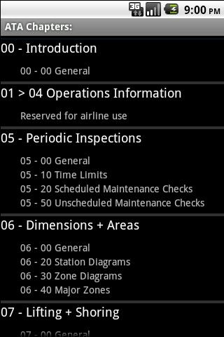 ATA chapters