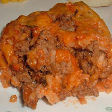 Spanish Rice and Beef Casserole