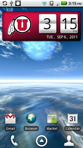 Utah Utes Clock Widget