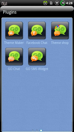 【免費個人化App】Finesse Blue GO SMS Theme-APP點子