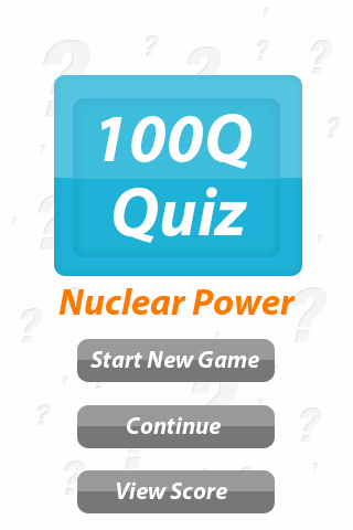 Nuclear Power - 100Q Quiz