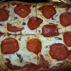 Low Fat Pepperoni Pizza on a Flat Out