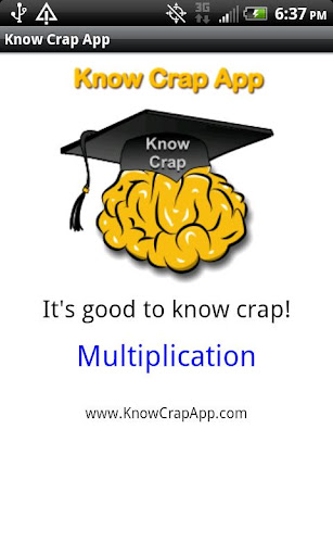 Know Crap App - Multiplication