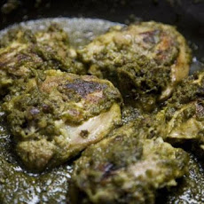 Spicy Indian Chicken with Green Masala