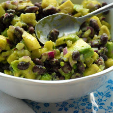 Black Bean, Avocado and Pineapple salsa