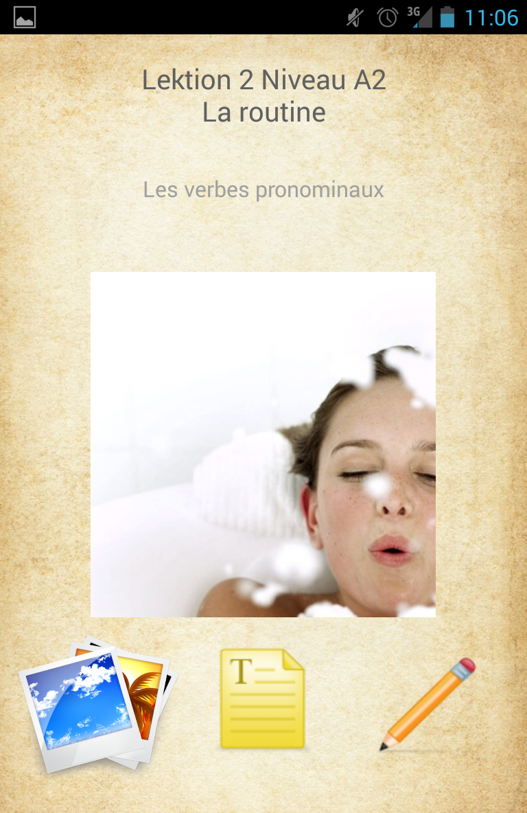 Android application Learn French Easy - Le Bon Mot screenshort