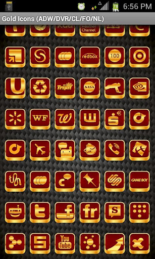 【免費個人化App】Gold Icon Set ADW/CL/DVR/FO/NL-APP點子