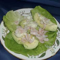 Avocado With Watercress & Shrimp Appetizer