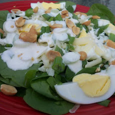 Spinach Salad With Yogurt Dressing