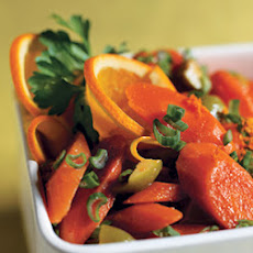 Carrot Salad with Orange, Green Olives, and Green Onions