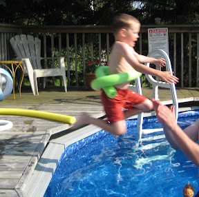 BigE jumping in the pool