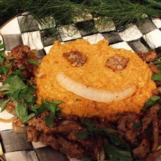 Pumpkin Polenta With Italian Sausage and Fennel