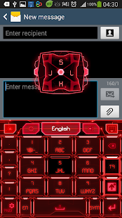 How to install GO Keyboard Red Tech Theme patch Varies with device apk for bluestacks