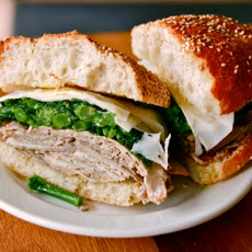 The Roast Pork with Broccoli Rabe and Provolone from Cutty's