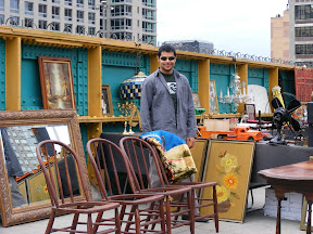Sunday morning flea market at 39th St. and 9th Ave.