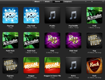 iTunes стилизует эскизы музыкальных жанров