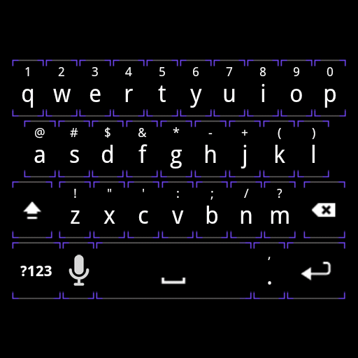 Minimal Purple Keyboard Skin LOGO-APP點子