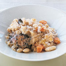 Chicken Cassoulet with Crisp Breadcrumb Topping