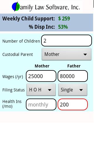 CT Child Support Calculator