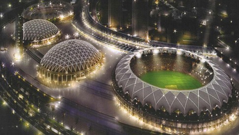 sports arenas