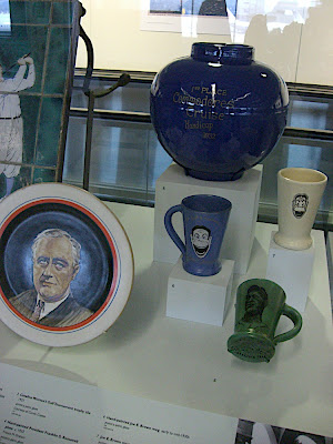 Trophy vase and hand painted imagery