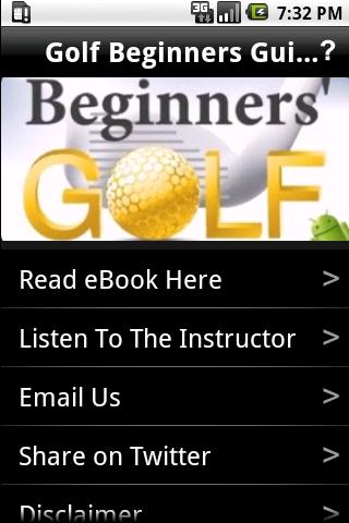 Golf Beginners Guide